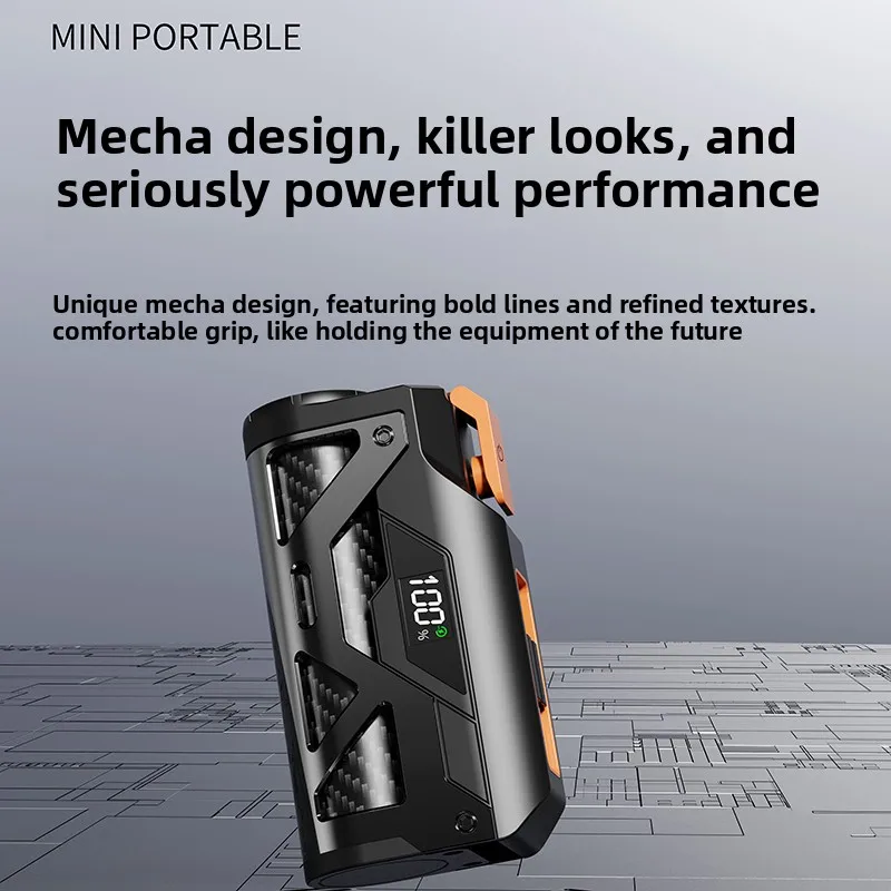 Mecha Capsule 5000mAh Mini Power Bank - Compact Fast Charging Gift - Image 2