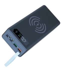 Alternative view of 16-Slot USB Battery Bank Case with LED Light for Smartphone Charging