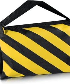 Alternative view of New Weight bag Yellow and Black Sandbags Heavy Duty Sand Bag Photography Background Backdrop Stand Photo Studio Boom Arm Tripod