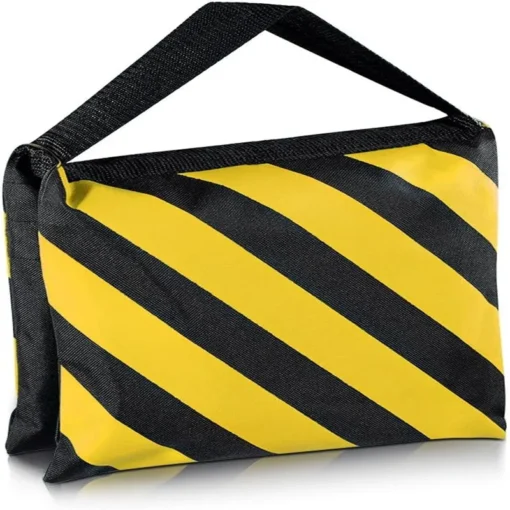 Heavy Duty Sandbags for Photography Backgrounds with Yellow and Black Design - Image 2