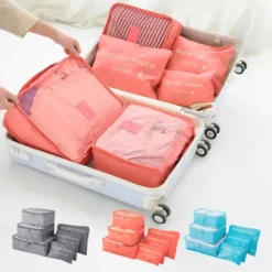 Lightweight Travel Luggage Storage Bags - Set of 6 Dustproof Pouches