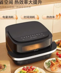 Large Capacity Multi-Function Pizza Air Fryer – Fully Automatic Electric Oven