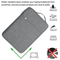 Alternative view of HP Waterproof Laptop Sleeve Case with Portable Design for 13.3" to 16" Laptops