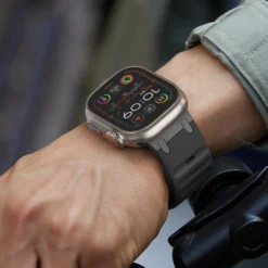 Sport Silicone Strap for Apple Watch Ultra 3 2 with Stainless Steel Bracelet for Series 11 9 8 SE 10 45mm 44 46mm