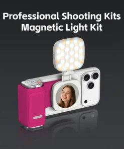 Alternative view of COMITOK MOCA iPhone Shooting Grip,Detachable rechargeable Bluetooth remote,DSLR Shutter/Focus Lock+Optional Fill Light/Mirror