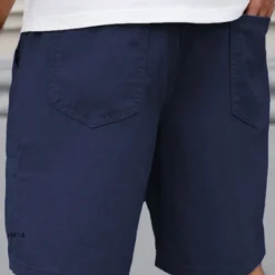 Alternative view of Solid Sports Shorts for Men with Comfortable Fit for Running, Basketball, Soccer, and Tennis