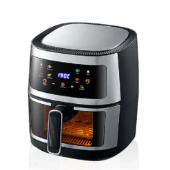 Large-Capacity Air Fryer with 6L Capacity and Stainless Steel Design for Health-Conscious Cooks