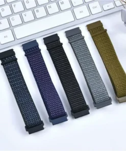 Alternative view of 20mm 22mm Nylon Loop Strap For Garmin Forerunner 55 165 265 965 255 Active 5/Vivomove Trend/Vivoactive 5/Venu 3/2 Bracelet Belt