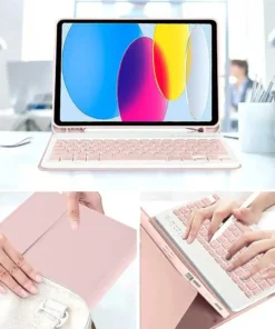 Alternative view of For iPad Backlight Keyboard Case For iPad 10.2 9 8 7th Gen iPad 10th Air 3 10.5 Pro Air 4th 5th 10.9 Pro 11 12.9 9.7 5 6th Cover