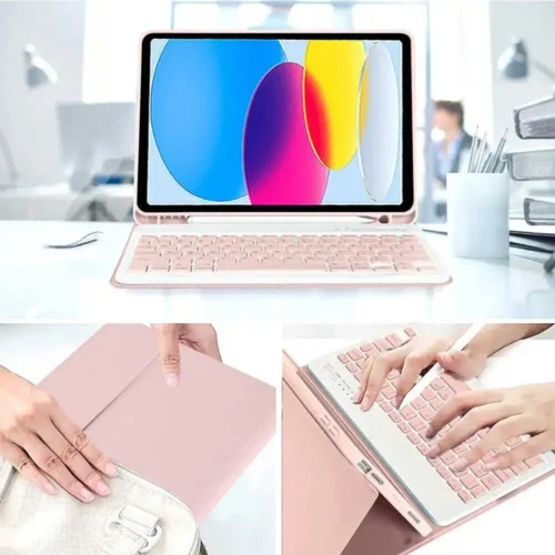 Alternative view of For iPad Backlight Keyboard Case For iPad 10.2 9 8 7th Gen iPad 10th Air 3 10.5 Pro Air 4th 5th 10.9 Pro 11 12.9 9.7 5 6th Cover