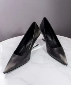 Luxury Genuine Leather Women's Elegant High Heels Shoes Pointed Toes Sexy Classic High Heels Pumps Ladies Prom Shoes Women