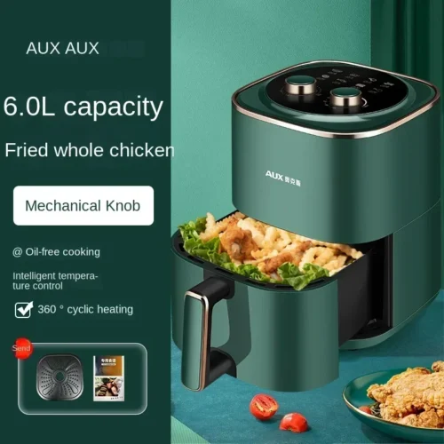 Alternative view of AUX 220V Air Fryer Oven Combo - Multifunctional, Easy-to-Clean, Oil-Free Technology