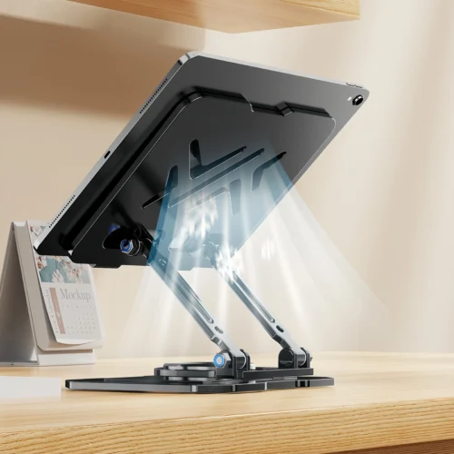 Alternative view of Adjustable Aluminum Tablet Holder Stand - Compatible with 4.7-16.5" iPads and Tablets