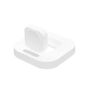 Wireless Charger Stand for Samsung Galaxy Watch Series 6/5/4/3 Pro 45/40/44mm Active 2 Classic Type C Fast Charging Dock - White