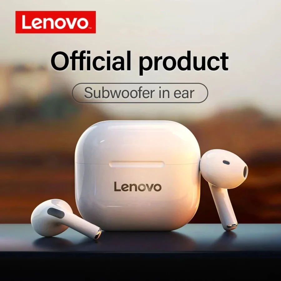 Lenovo LP40 Wireless Bluetooth Earbuds - Touch Control, Stereo Sound, Noise Reduction, Long Battery Life - Image 5