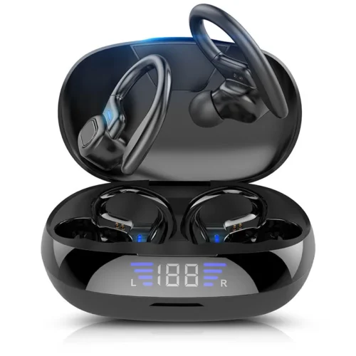 Sports Wireless Earphones with Earhooks for Running - Bluetooth In-Ear Headphones