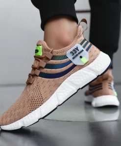 Alternative view of Men's Lightweight Breathable Mesh Sneakers - Casual Outdoor Athletic Shoes