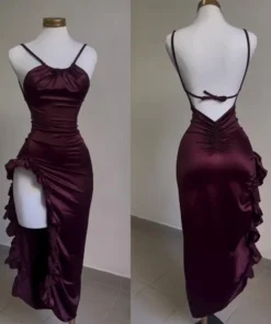 Y2K Halter Dress for Women - Summer Spice Girl Style