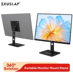 Rotating Portable Monitor Desk Stand Holder with Metal Construction for VESA Mount Monitors
