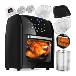 Alternative view of Smart Digital Air Fryer with Visible Window and 12L Capacity for Healthy Cooking