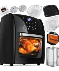 Alternative view of Smart 12L Digital Air Fryer with Visible Window