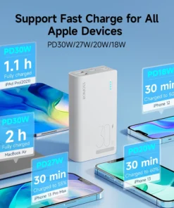 Alternative view of ROMOSS 10,000 mAh Power Bank with 30W Fast Charging - Portable Battery Charger for Smartphones