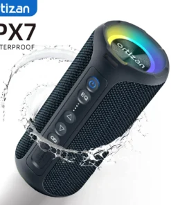 Ortizan 40W Portable Bluetooth Speaker – Enhanced Bass, 30 Hours Playtime, IP7 Waterproof
