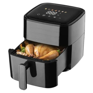 Longbank Mini Smart Electric Air Fryer with Touch Screen for Efficient Cooking