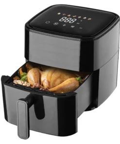 Longbank Mini Smart Electric Air Fryer with Touch Screen for Efficient Cooking