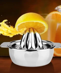 Alternative view of Portable Lemon Orange Manual Fruit Juicer 304 Stainless Steel Kitchen Accessories Tools Citrus Raw Hand Pressed Juice Maker
