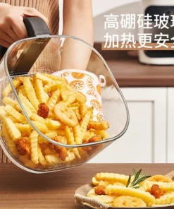 Alternative view of Air Fryer with Visual Glass Liner - Multi-Function Household Appliance
