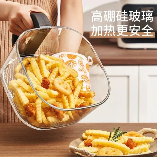 Alternative view of Air Fryer with Visual Glass Liner - Multi-Function Household Appliance