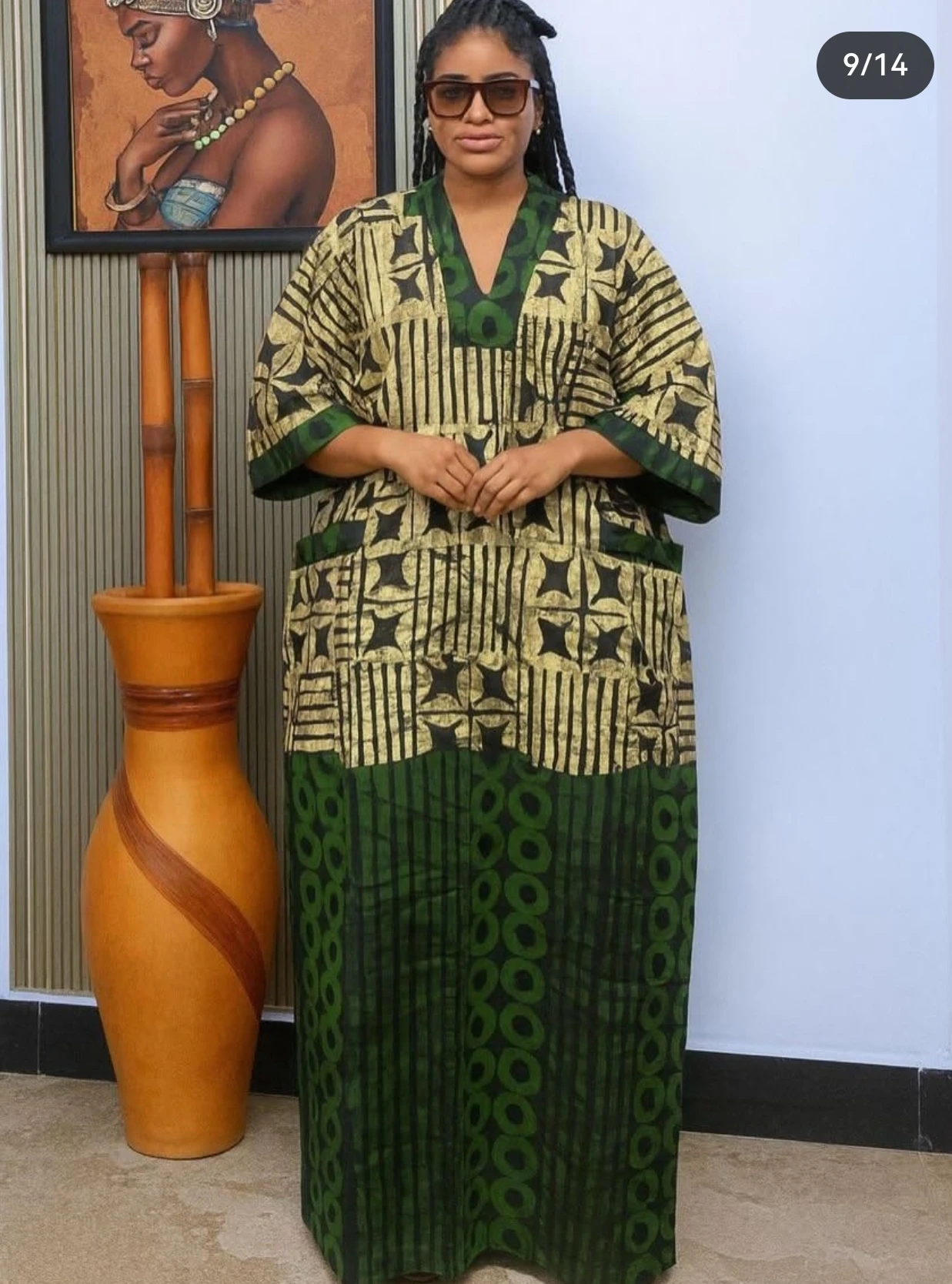 Plus Size Maxi Dress with Traditional Ankara Design for Women - African Dashiki Gown - Image 4