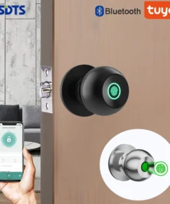 XSDTS Tuya Biometric Fingerprint Smart Door Lock - Keyless Electronic Security Entry for Home and Apartment