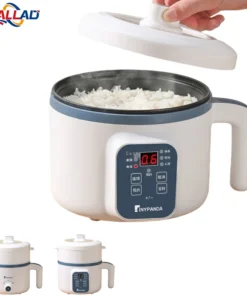 Mini Electric Rice Cooker 1.7L - Non-Stick, Double Layer, Multi-Cooker for Home