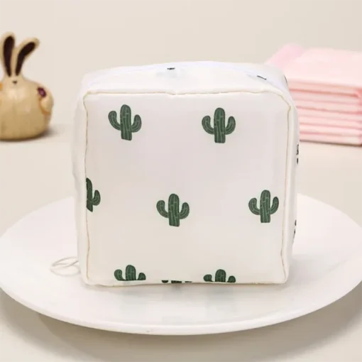 Portable Waterproof Sanitary Napkin Organizer Bag with Cartoon Pattern for Women - Image 4