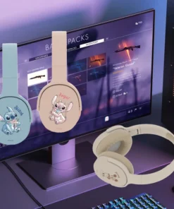 Alternative view of Disney Stitch Wireless Bluetooth Earbuds - HiFi Stereo Over-Ear Headphones for Gaming and Sports