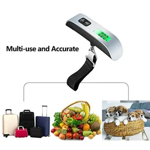 Portable Handheld Digital Luggage Scale - 110lb/50kg Capacity with LCD Display for Travelers - Image 4