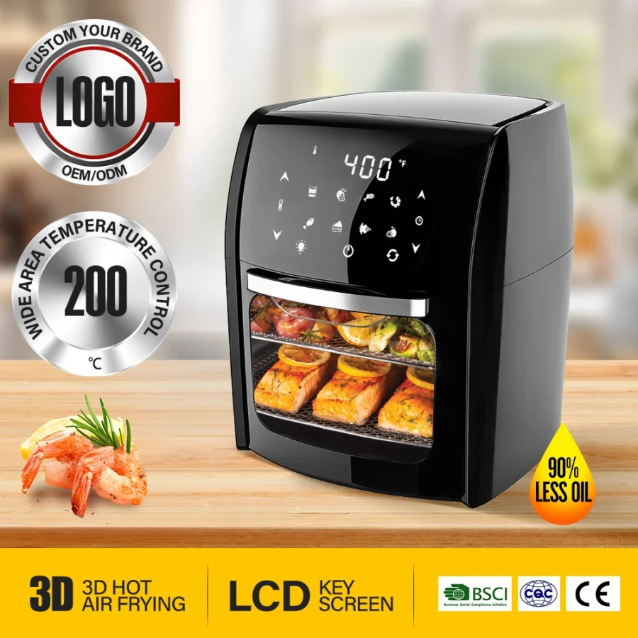 Smart 12L Digital Air Fryer with Visible Window - Image 3