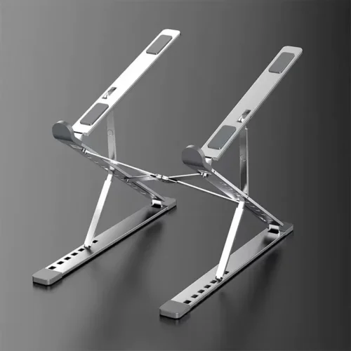 Alternative view of Adjustable Aluminum Folding Laptop Stand for MacBook and Tablets - Heat Dissipation Design