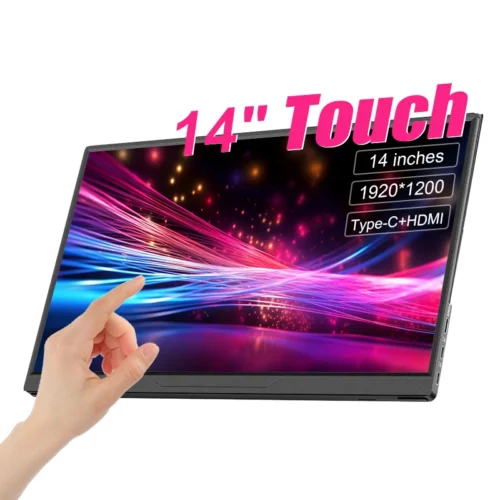 14-Inch Portable Touch Monitor - Ultra-Thin 1200P IPS USB-C HDMI External Screen for Laptop and Gaming Consoles