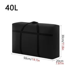 Extra Large Waterproof Travel Luggage Organizer Bag - Foldable with High Capacity for Travelers - S-40L