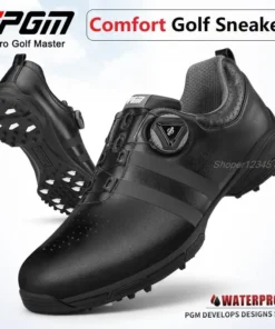 Alternative view of Pgm Training Golf Shoes Men'S Waterproof Golf Shoes Male Rotating Shoelaces Sports Sneakers Man Non-Slip Trainers 3 Styles