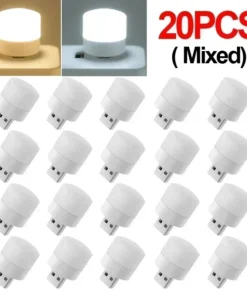 Alternative view of LED Table Lamp Lights Room Plug Usb Light Night Mini Book Reading Decorating Items Warm White Eye Protections Wholesale Bedroom