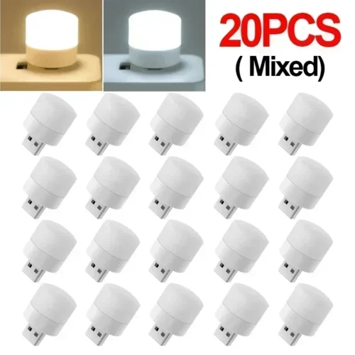 Alternative view of LED Table Lamp Lights Room Plug Usb Light Night Mini Book Reading Decorating Items Warm White Eye Protections Wholesale Bedroom