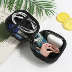 Alternative view of Portable Hard Shell Storage Bag with Multiple Compartments for Digital Gadgets