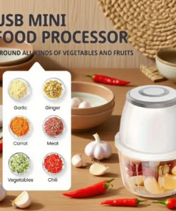 Alternative view of TINSOL 350ml Electric Meat Grinder and Vegetable Slicer Blender