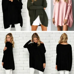 Alternative view of Loose White Plush Crop Top with Tie Detail for Women