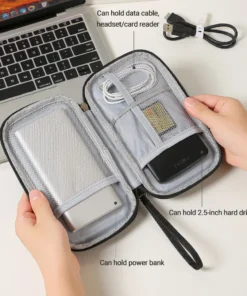Alternative view of Travel Portable Digital Accessories Storage Bag Organizer of Mobile Phone Bag U Disk Charging Bank Mobile Data Cable Storage Bag