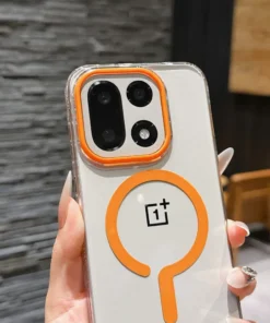 For OnePlus 15 Case Hard PC Transparent Magnetic wireless charging Protective Back Cover Case For OnePlus15 One Plus 15 Shell